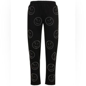 RetroVert All Over Rhinestone Smiley Sweatpants